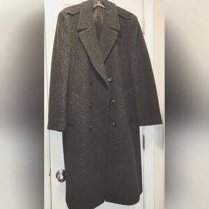 London Fog gray wool overcoat